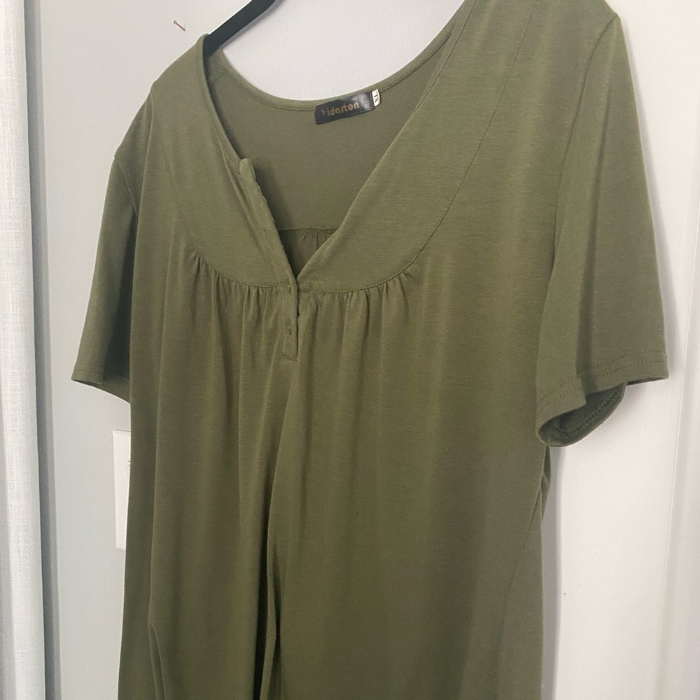Torrid Short Sleeve Olive Top